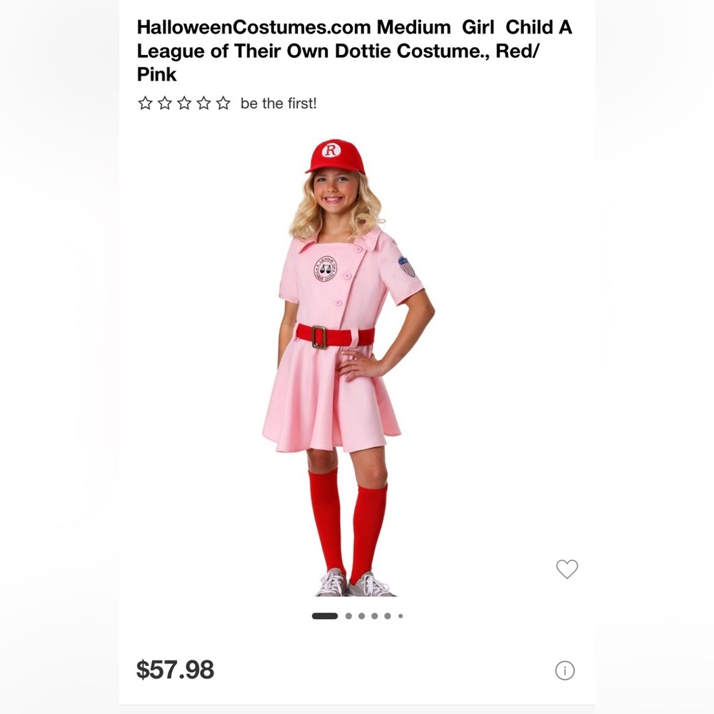 Charming Pink Baseball Costume for Kids